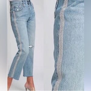 Levi’s Jeans cropped  with Rhinestone Detail